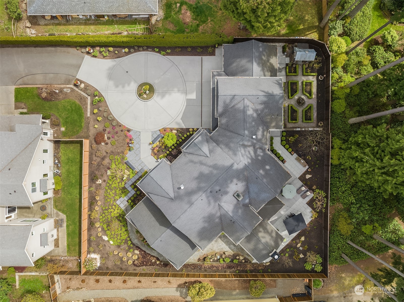 9013 Northeast 190th Street Bothell, WA 98011 - Photo 36 of 39 an aerial view of a house with a swimming pool