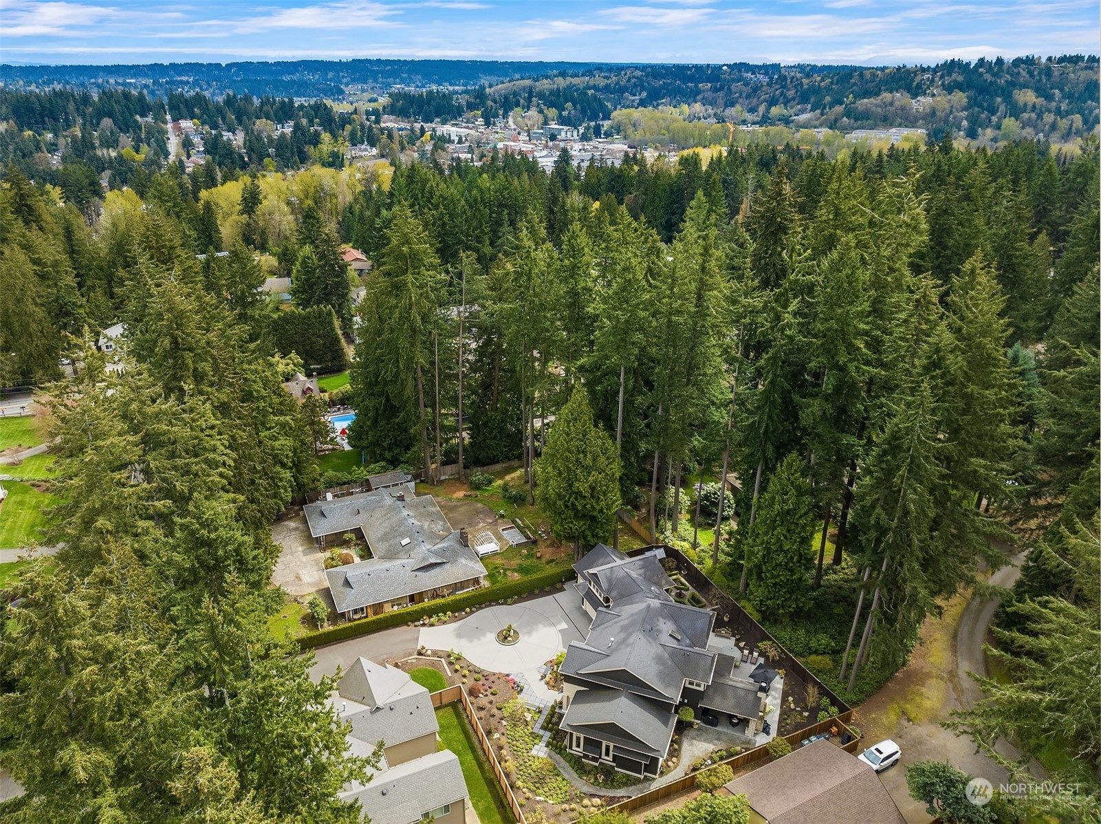 9013 Northeast 190th Street Bothell, WA 98011 - Photo 39 of 39 an aerial view of residential houses with outdoor space