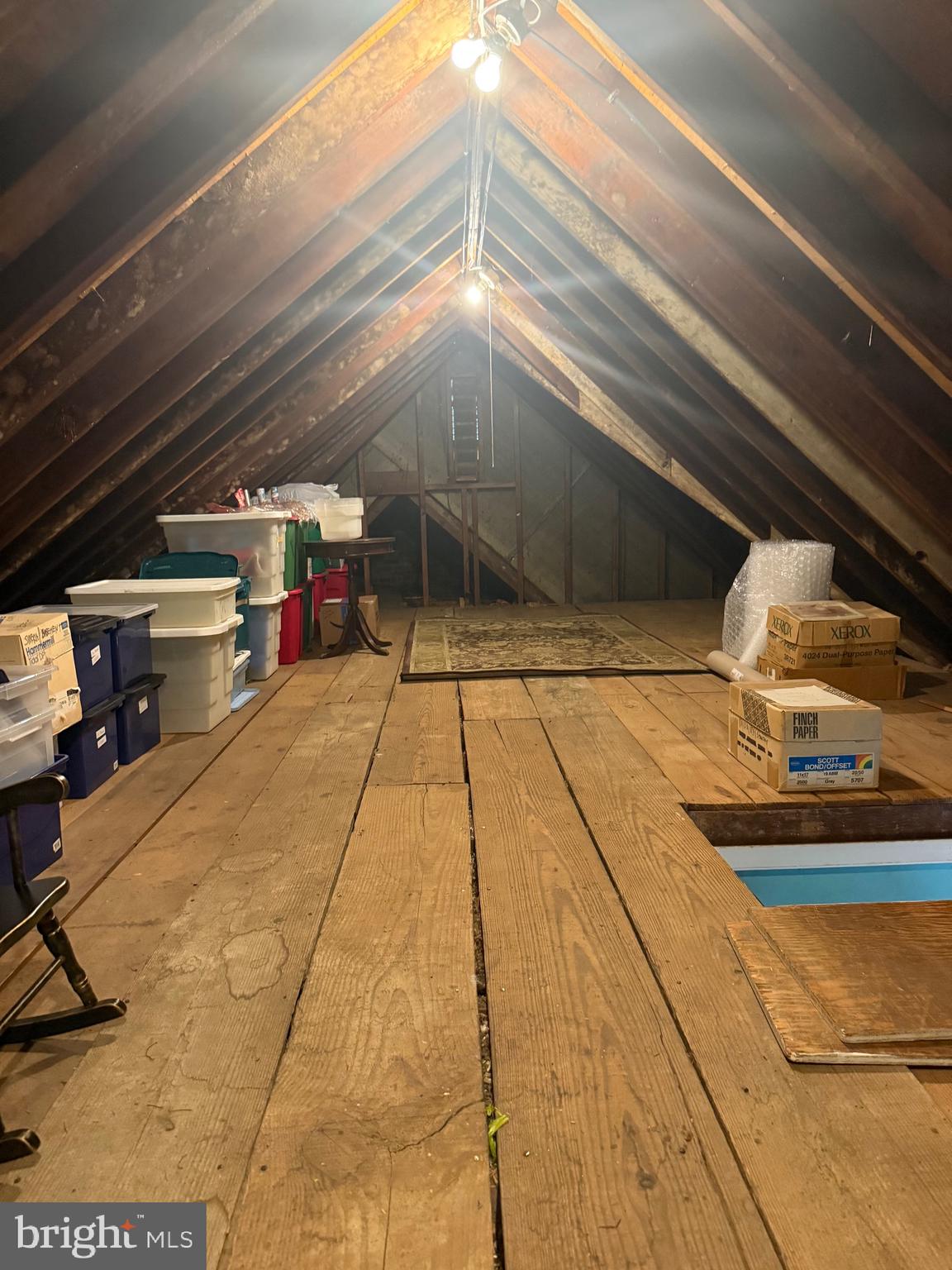 552 Custis Road Glenside, PA 19038 - Photo 22 of 29 unfinishd attic for storage or renovation