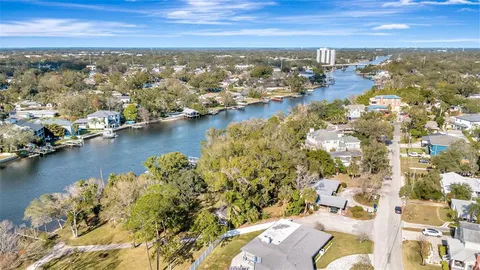 an aerial view of residential house with parking space