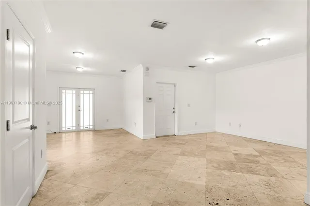 a view of an empty room