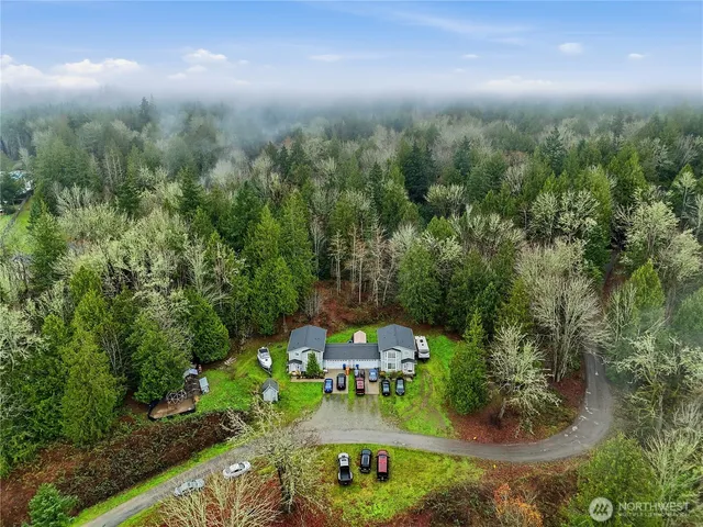 an aerial view of a city