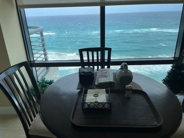 250 South Ocean Boulevard, Unit 11B Boca Raton, FL 33432 - Photo 36 of 47 a view of a dining room with furniture window and outside view
