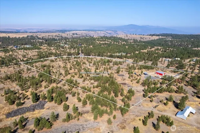 a view of city and mountain
