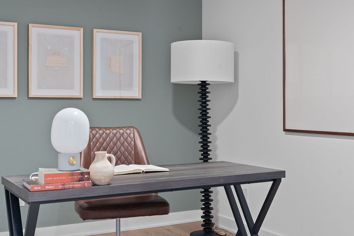 84 East Avenue, Unit 2410 Austin, TX 78701 - Photo 18 of 40 Representative of Property. Office area with wood finished floors and baseboards