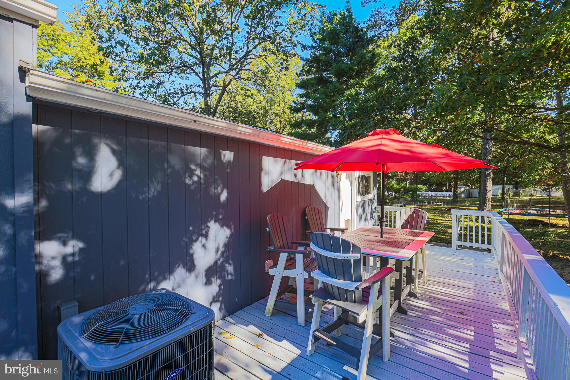 Full deck running the rear of the home