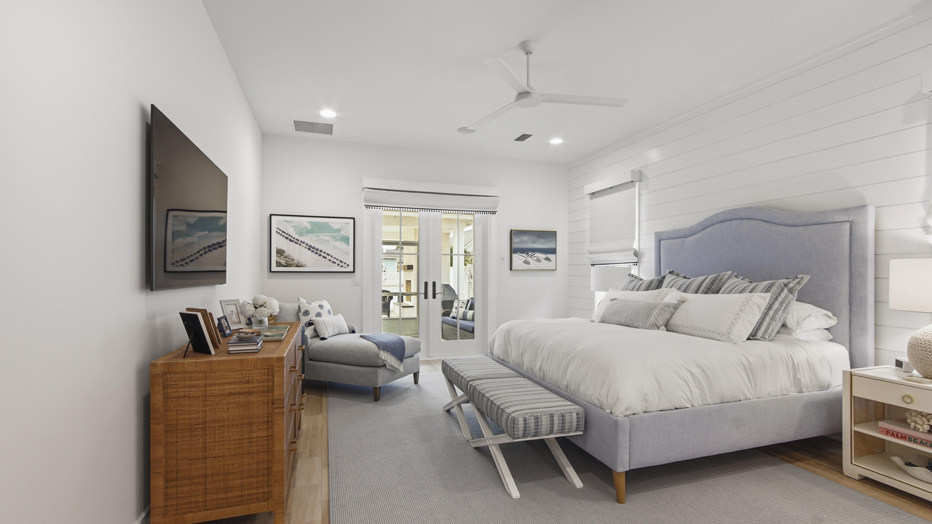 34 Heartwood Street Watersound, FL 32461 - Photo 15 of 42 a bedroom with a bed and ceiling fan