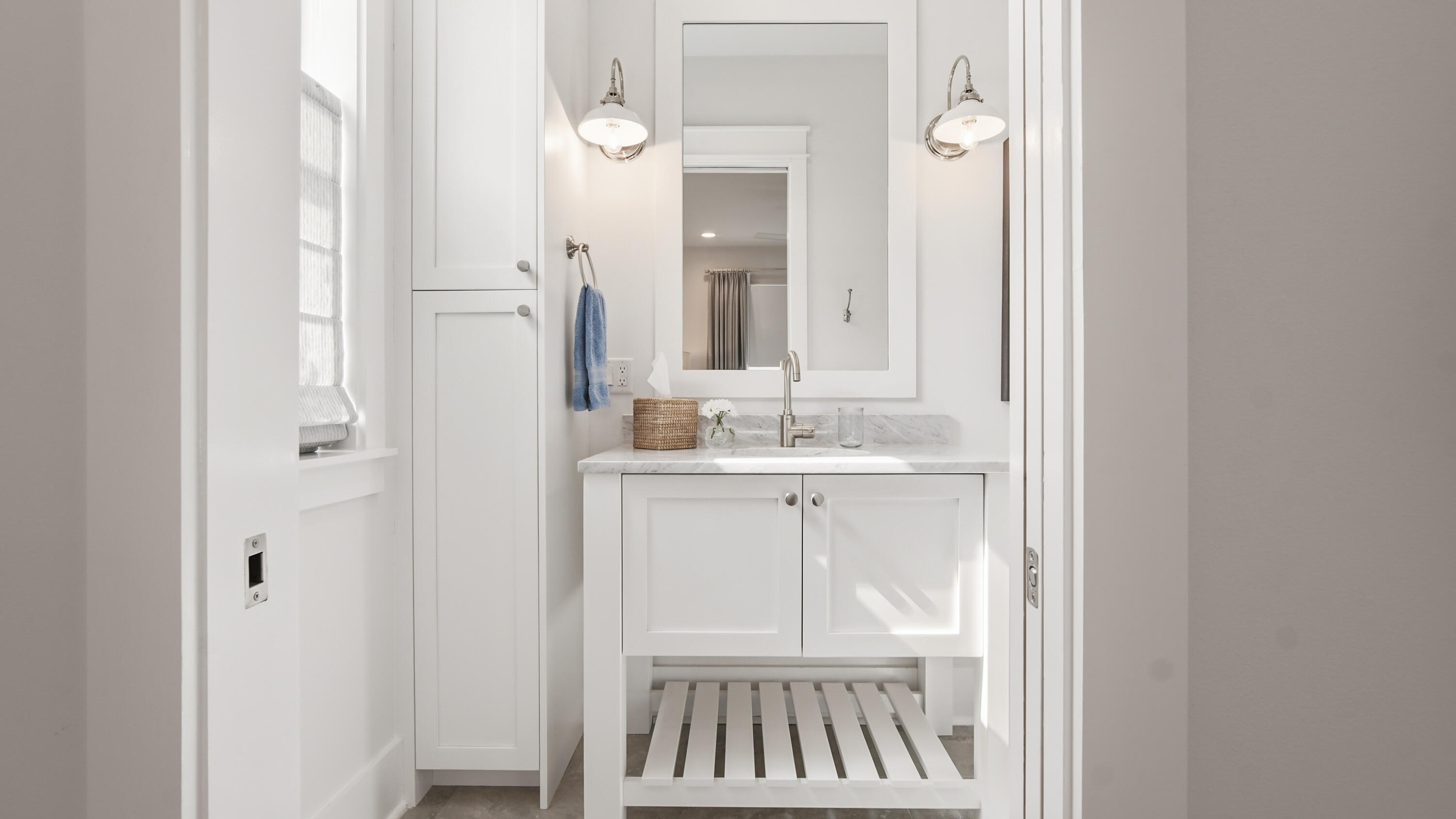 34 Heartwood Street Watersound, FL 32461 - Photo 19 of 42 a bathroom with a sink and a mirror