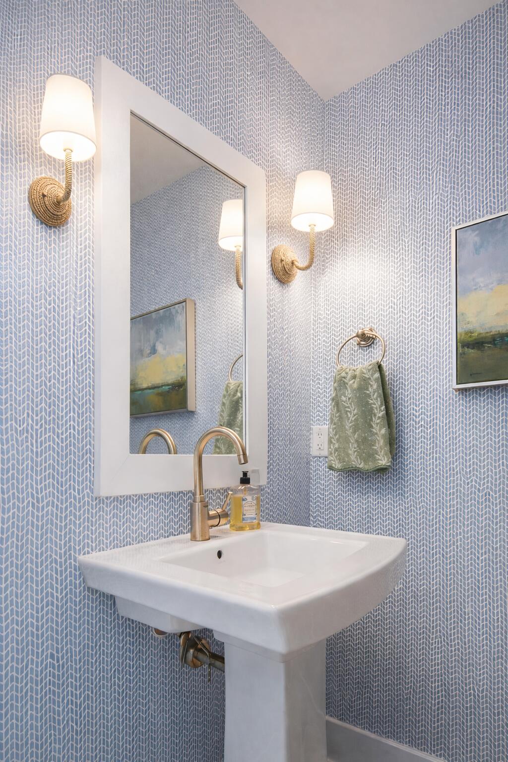 34 Heartwood Street Watersound, FL 32461 - Photo 20 of 42 a bathroom with a sink and a mirror