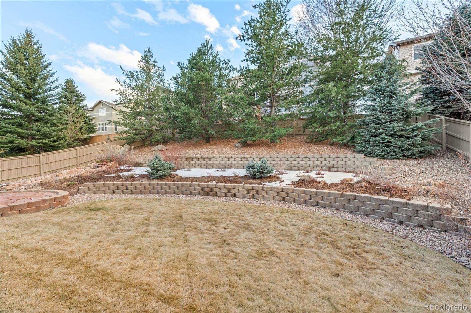 10683 Amesbury Way Highlands Ranch, CO 80126 - Photo 36 of 44 a view of a yard with an trees