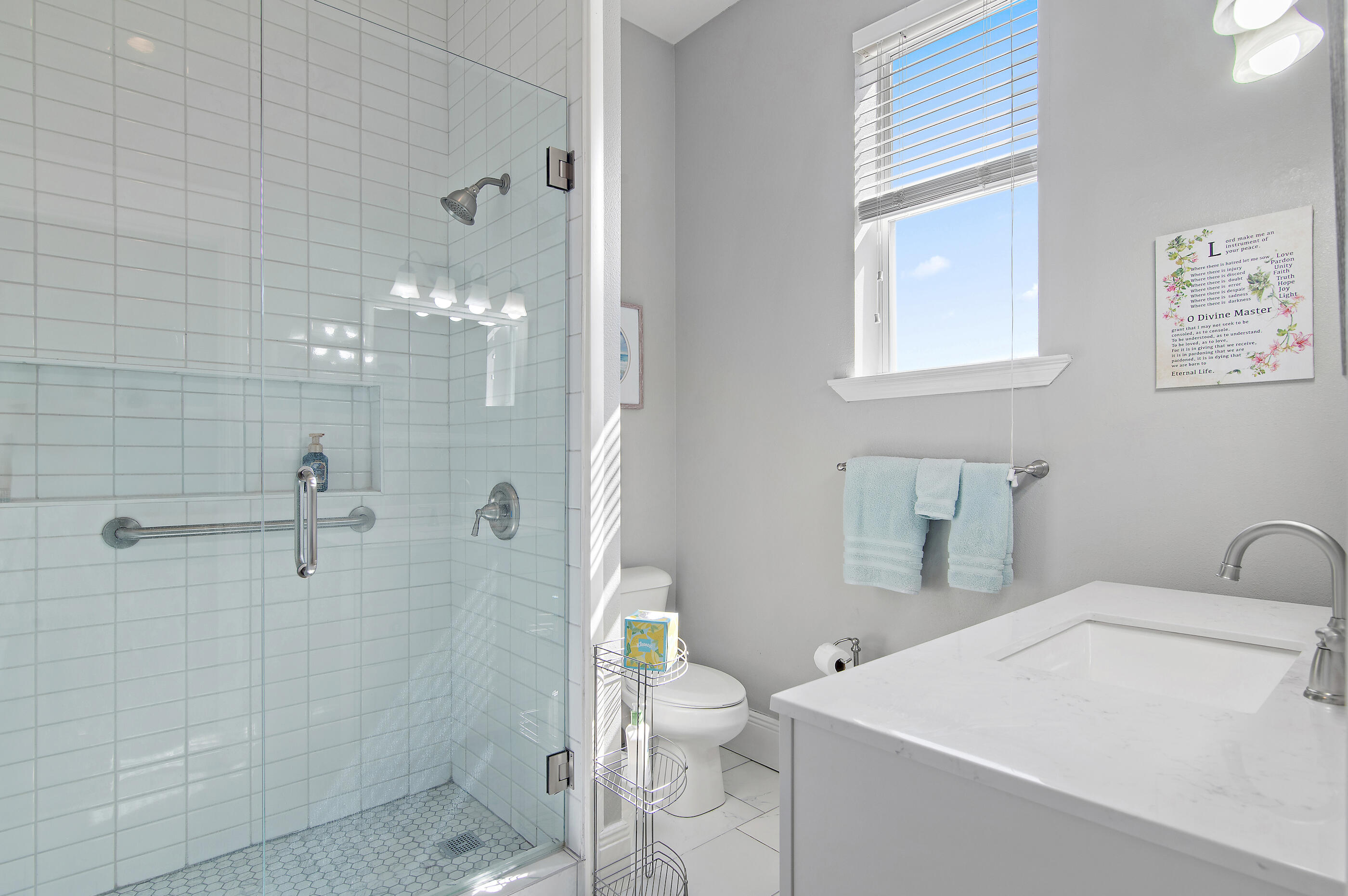 122 Shorebird Drive, Unit 814 Santa Rosa Beach, FL 32459 - Photo 13 of 25 a bathroom with a sink a toilet and shower