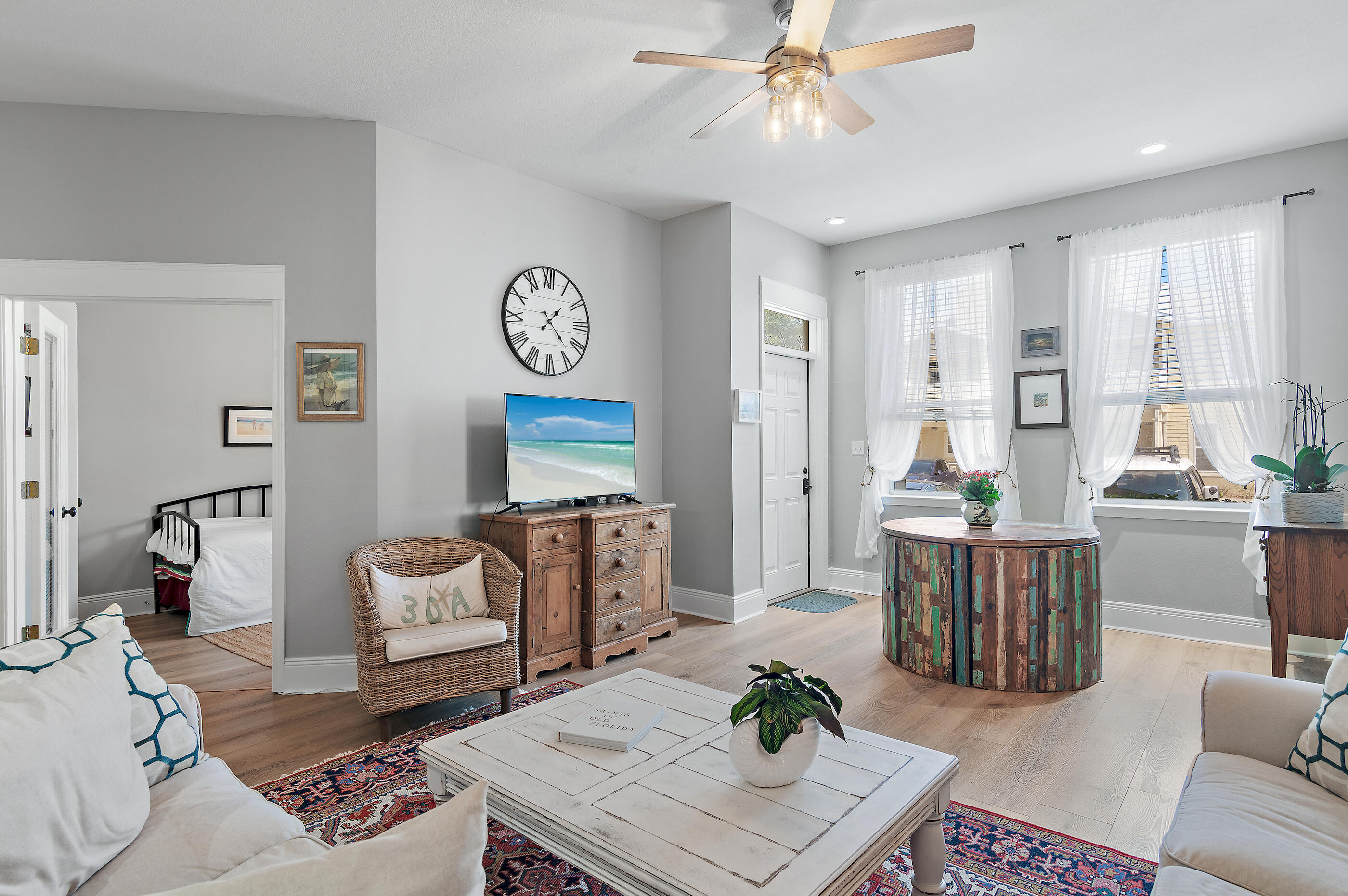 122 Shorebird Drive, Unit 814 Santa Rosa Beach, FL 32459 - Photo 2 of 25 a living room with furniture and a table