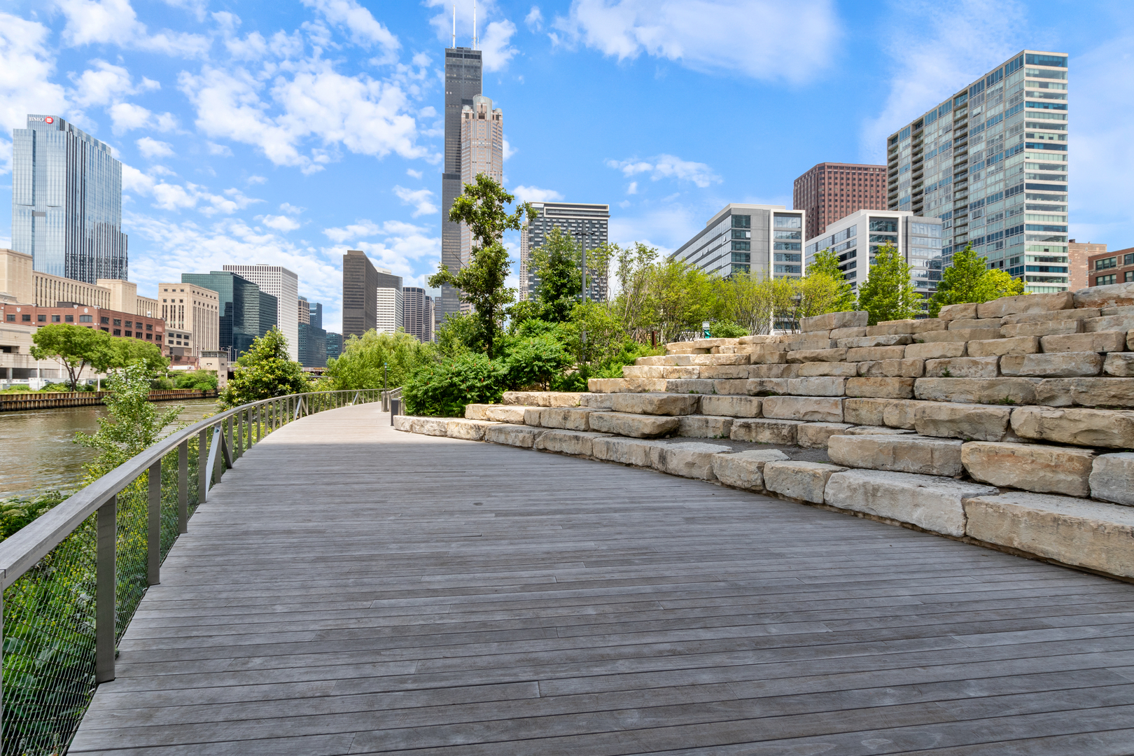 801 South Wells Street, Unit 1006 Chicago, IL 60607 - Photo 21 of 25 a view of a city with tall buildings