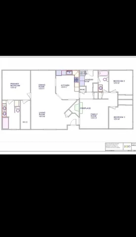 a black and white photo of a floor plan
