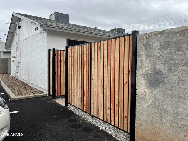 a view of outdoor space and deck