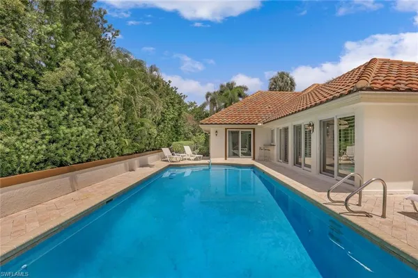 a view of a house with pool