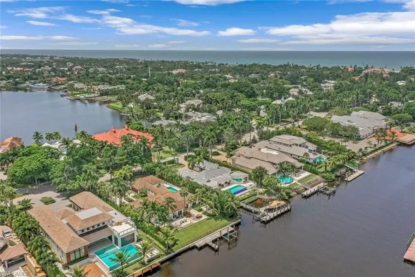 an aerial view of residential building with outdoor space