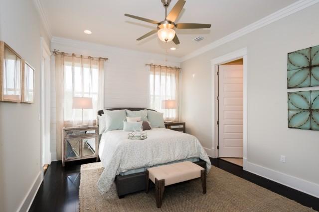 16 Clipper Street Inlet Beach, FL 32461 - Photo 28 of 34 a bedroom with a bed and a window