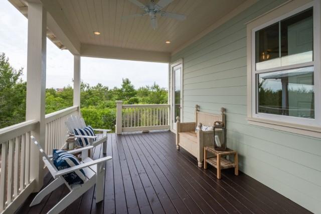 16 Clipper Street Inlet Beach, FL 32461 - Photo 34 of 34 a view of a balcony with chairs