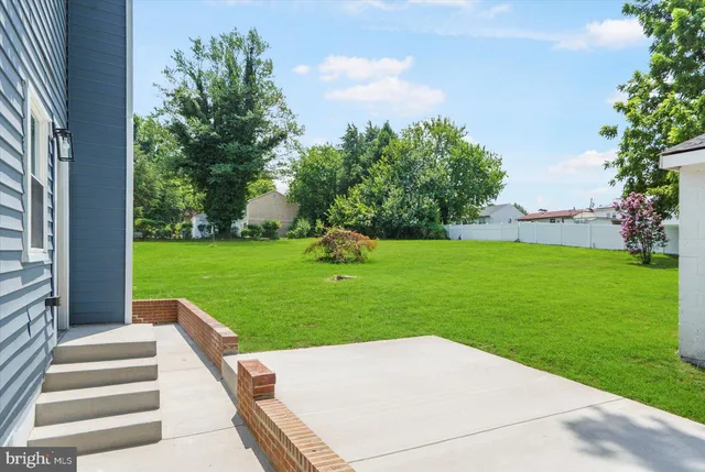 a view of a backyard with a garden
