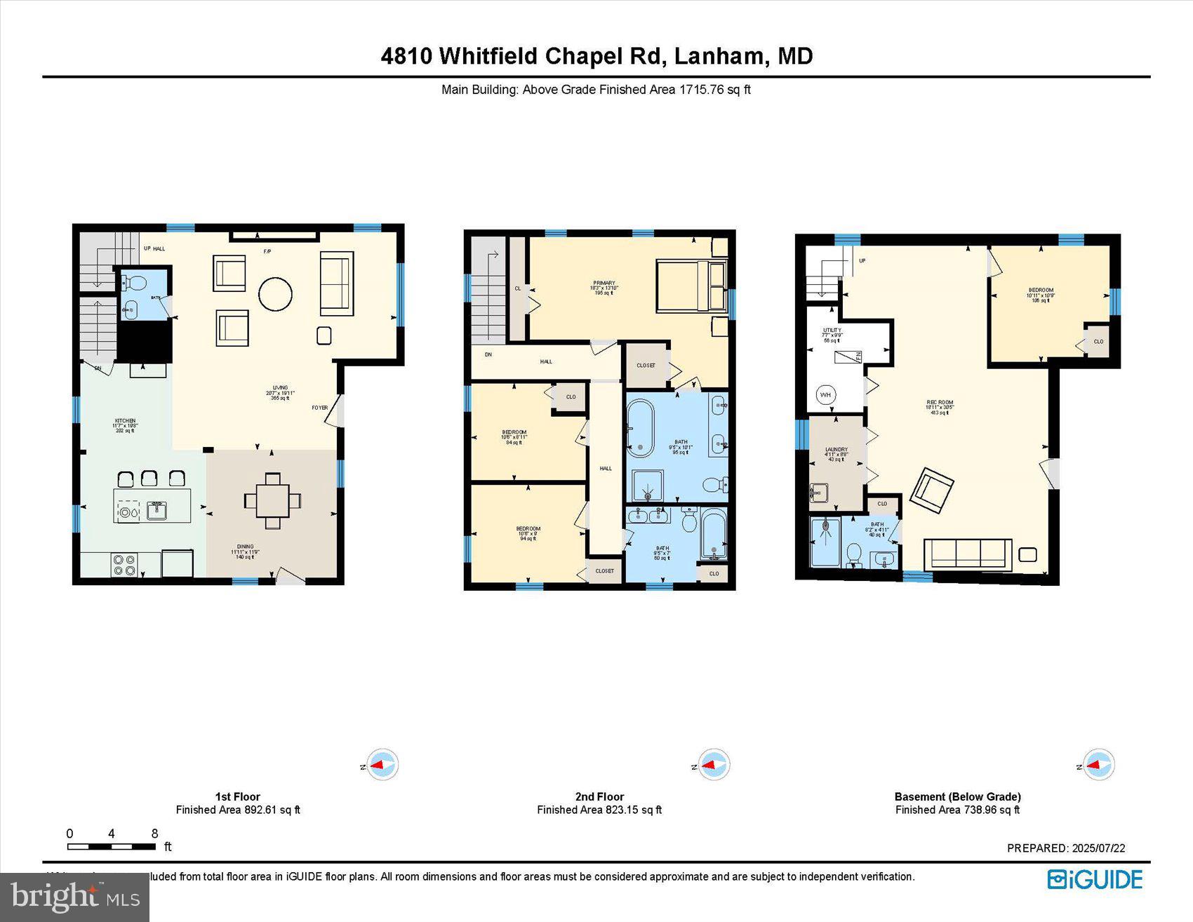 4810 Whitfield Chapel Road Lanham, MD 20706 - Photo 49 of 52 a black and white photo of a living room