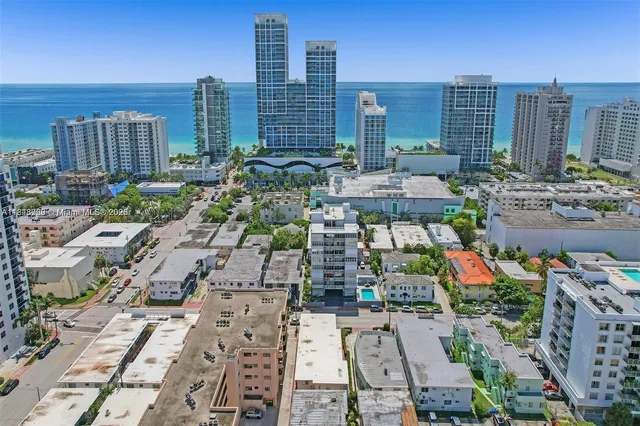 a view of city with tall buildings