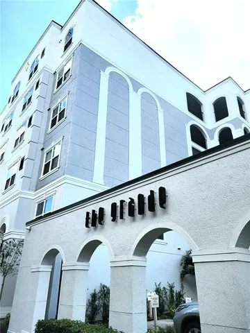 a front view of a building with entryway