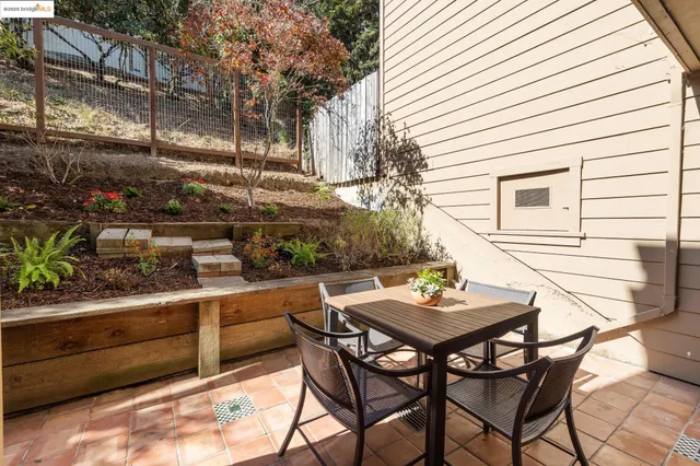a view of an outdoor sitting space