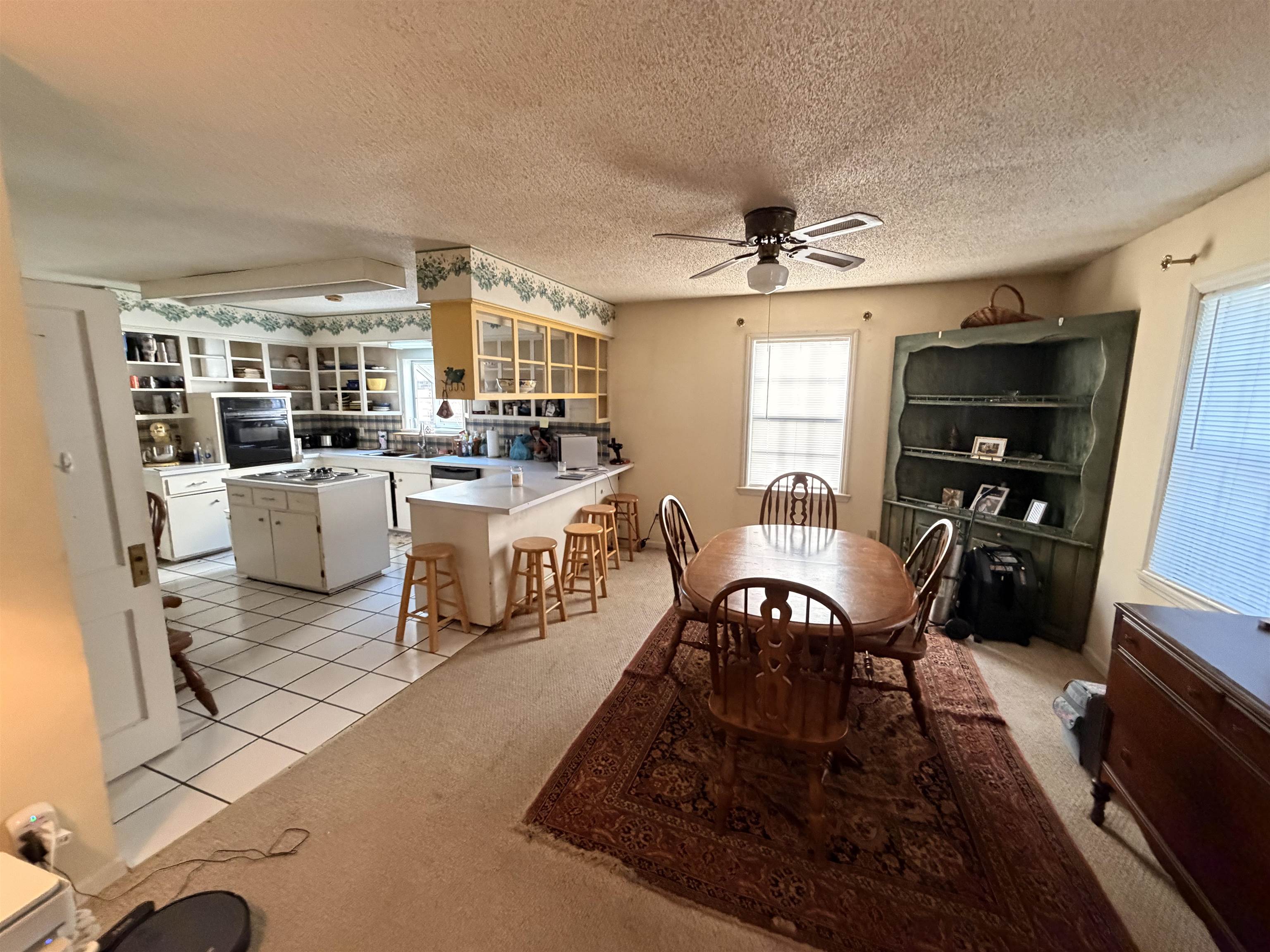 1111 Palmetto Street Georgetown, SC 29440 - Photo 16 of 36 Carpeted bedroom featuring ceiling fan and a textured ceiling