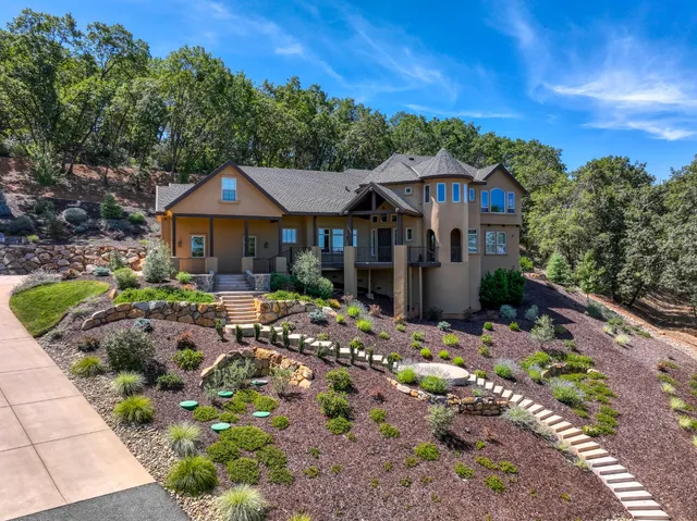 a outdoor space with patio couches and a potted plant