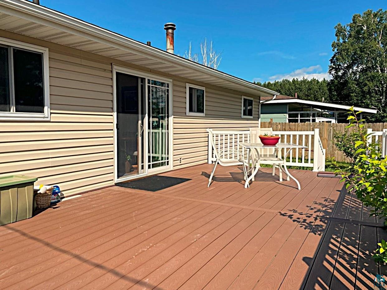 42 Locust Drive Babbitt, MN 55706 - Photo 36 of 50 Maintenance free deck for hours of relaxing!