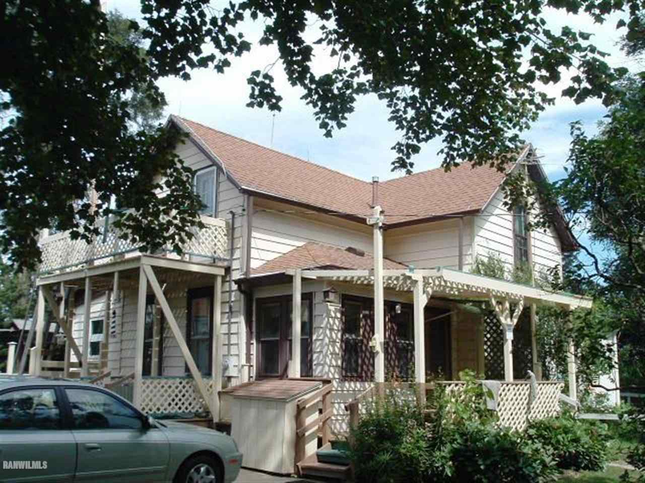 a view of a house with a porch