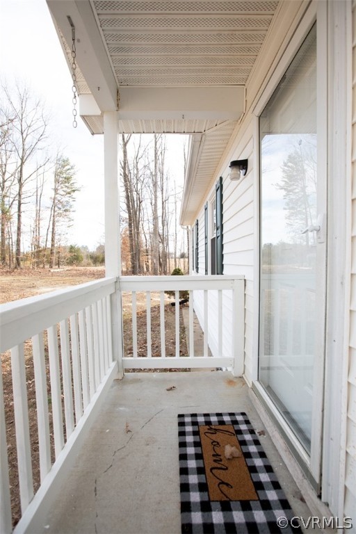 37 Criss Road Cumberland, VA 23040 - Photo 2 of 40 a view of a balcony with wooden floor
