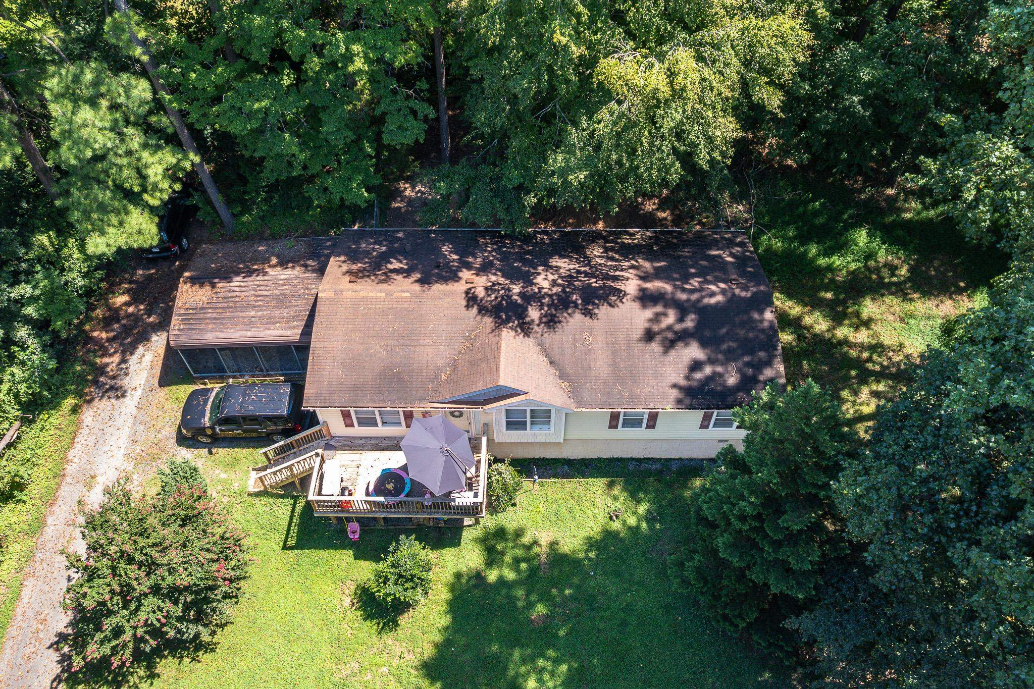 140 Garford Road Madison Heights, VA 24572 - Photo 30 of 35 an aerial view of a house with yard swimming pool and outdoor seating