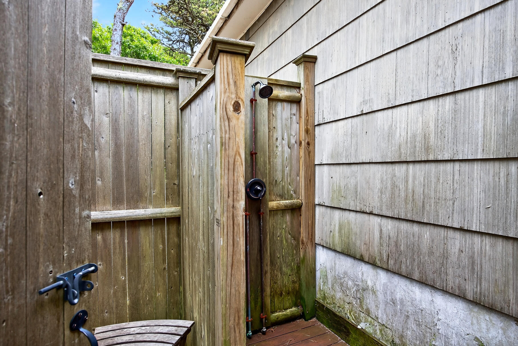 46 Hiram Hill Road Wellfleet, MA 02667 - Photo 25 of 36 a view of a house with a wooden door