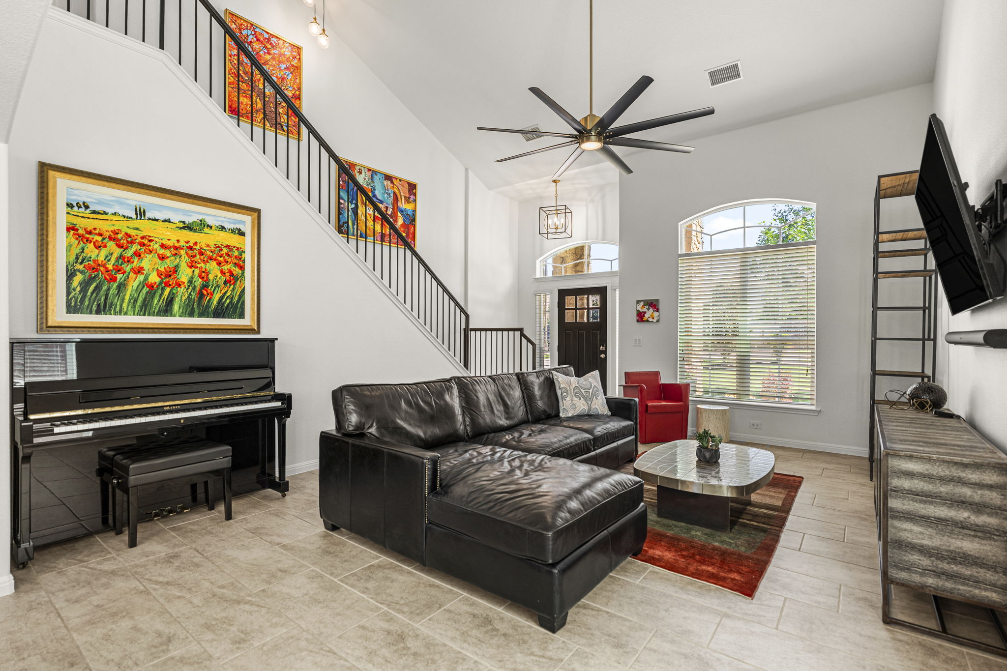 11412 Reading Way Austin, TX 78717 - Photo 6 of 35 a living room with furniture and a flat screen tv