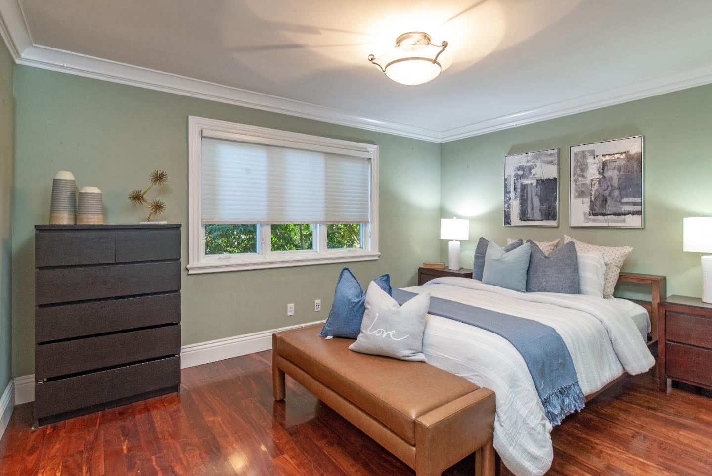 240 Laning Drive Woodside, CA 94062 - Photo 18 of 35 a bedroom with a bed and a window