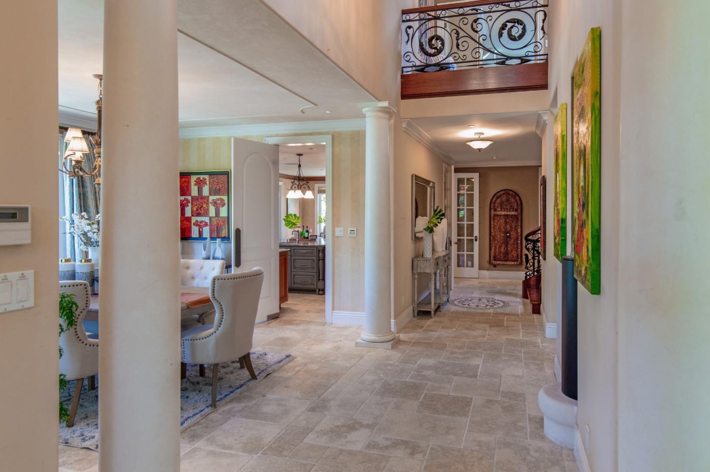 240 Laning Drive Woodside, CA 94062 - Photo 4 of 35 a view of a hallway with dining area