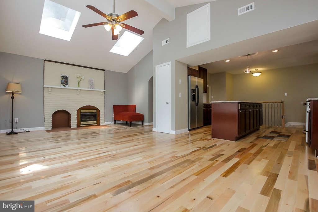 4514 Rhett Lane Fairfax, VA 22030 - Photo 11 of 29 Family Room with fireplace and skylights