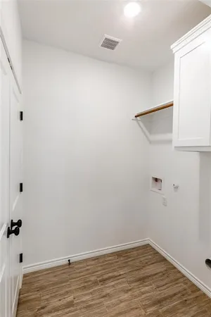 a view of an empty room with an empty space