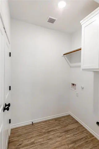 a view of an empty room with an empty space