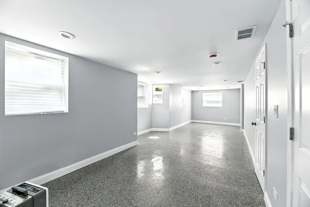 a view of a livingroom with a window