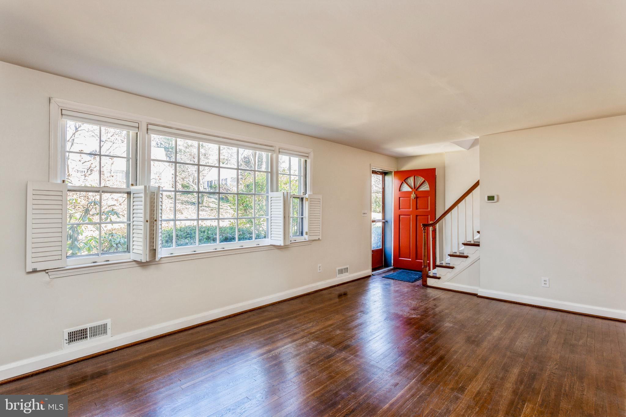 809 Eton Road Towson, MD 21204 - Photo 10 of 45 Living Room Wood Shutters