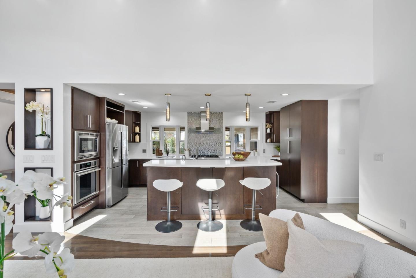 1999 Scott Lane Los Altos, CA 94024 - Photo 12 of 44 a kitchen with stainless steel appliances granite countertop a refrigerator and a sink