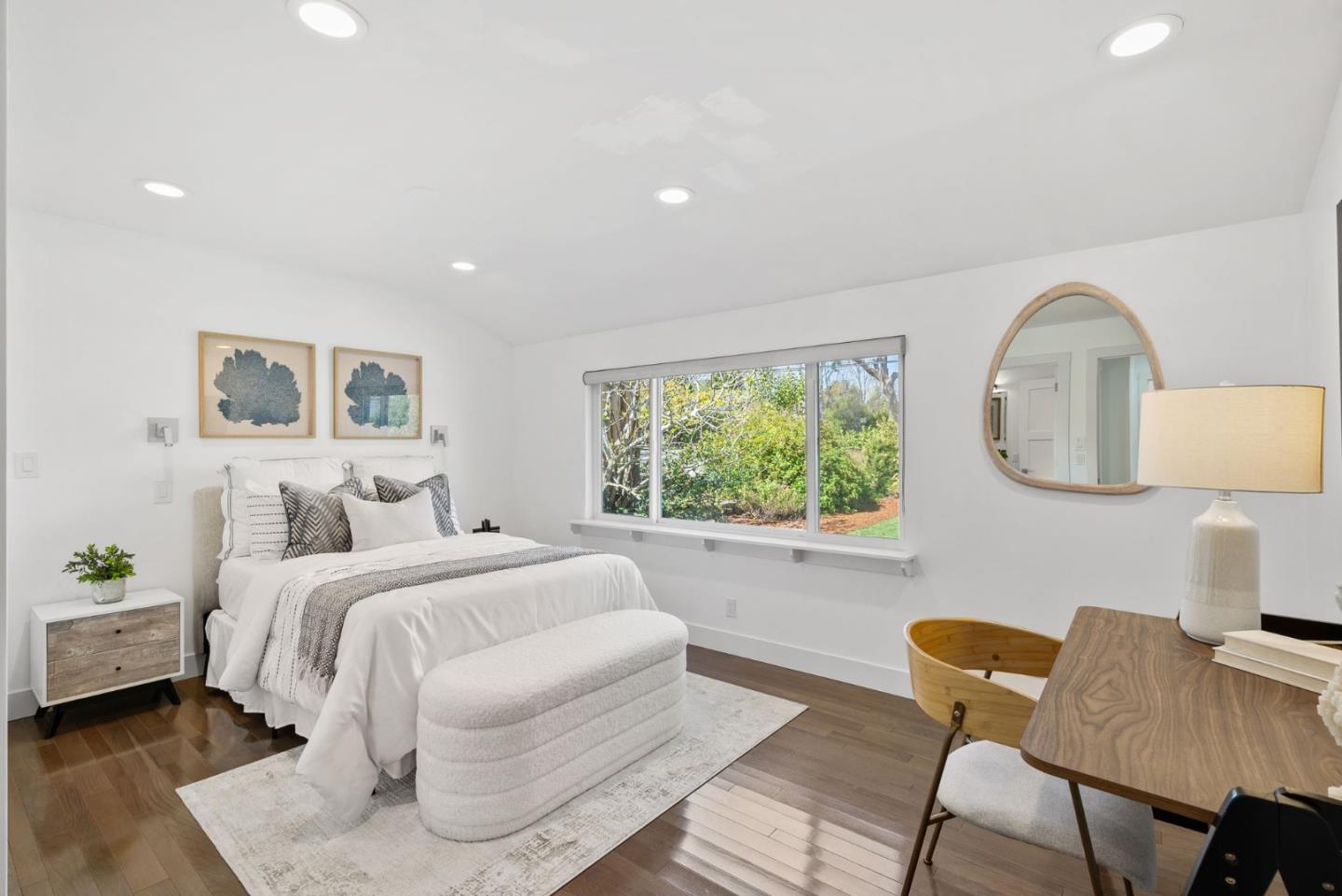 1999 Scott Lane Los Altos, CA 94024 - Photo 18 of 44 a bed room with a bed and a chair