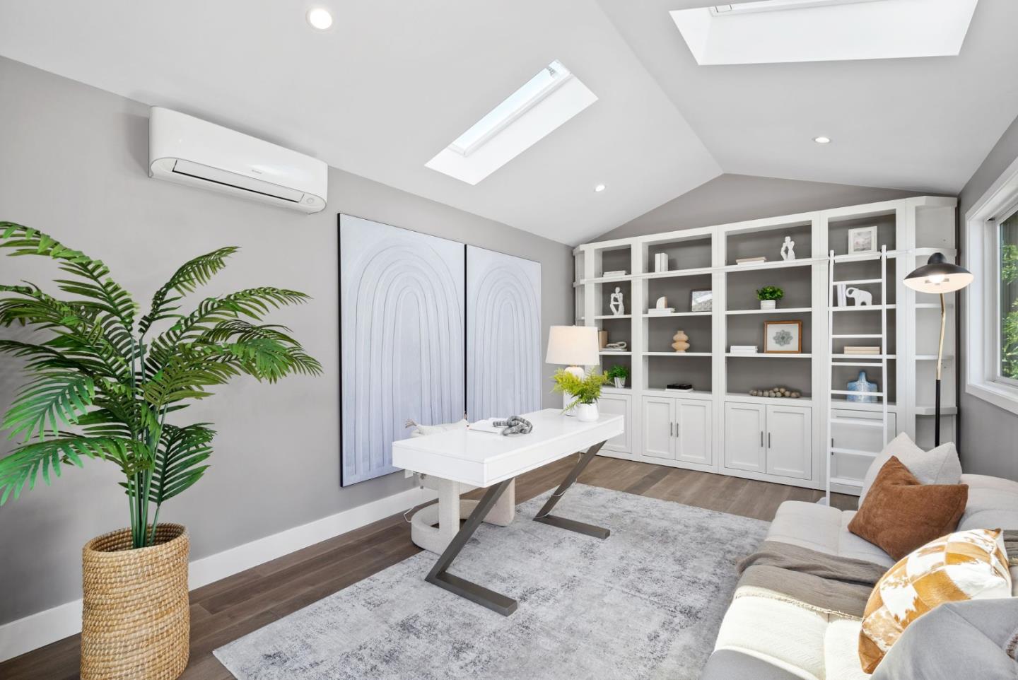 1999 Scott Lane Los Altos, CA 94024 - Photo 26 of 44 a living room with furniture potted plant and a large window