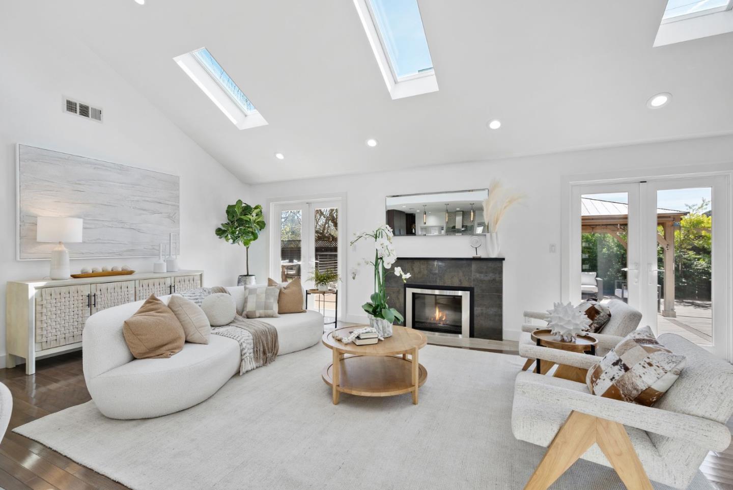 1999 Scott Lane Los Altos, CA 94024 - Photo 7 of 44 a living room with furniture and a fireplace