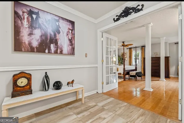 a view of a entryway with furniture and entryway
