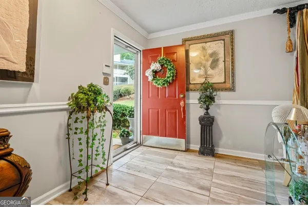 a view of a entryway front of house