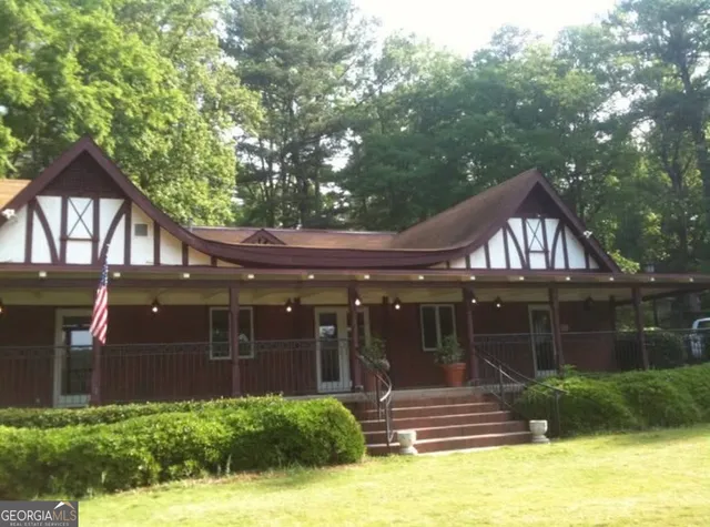 a view of car parked